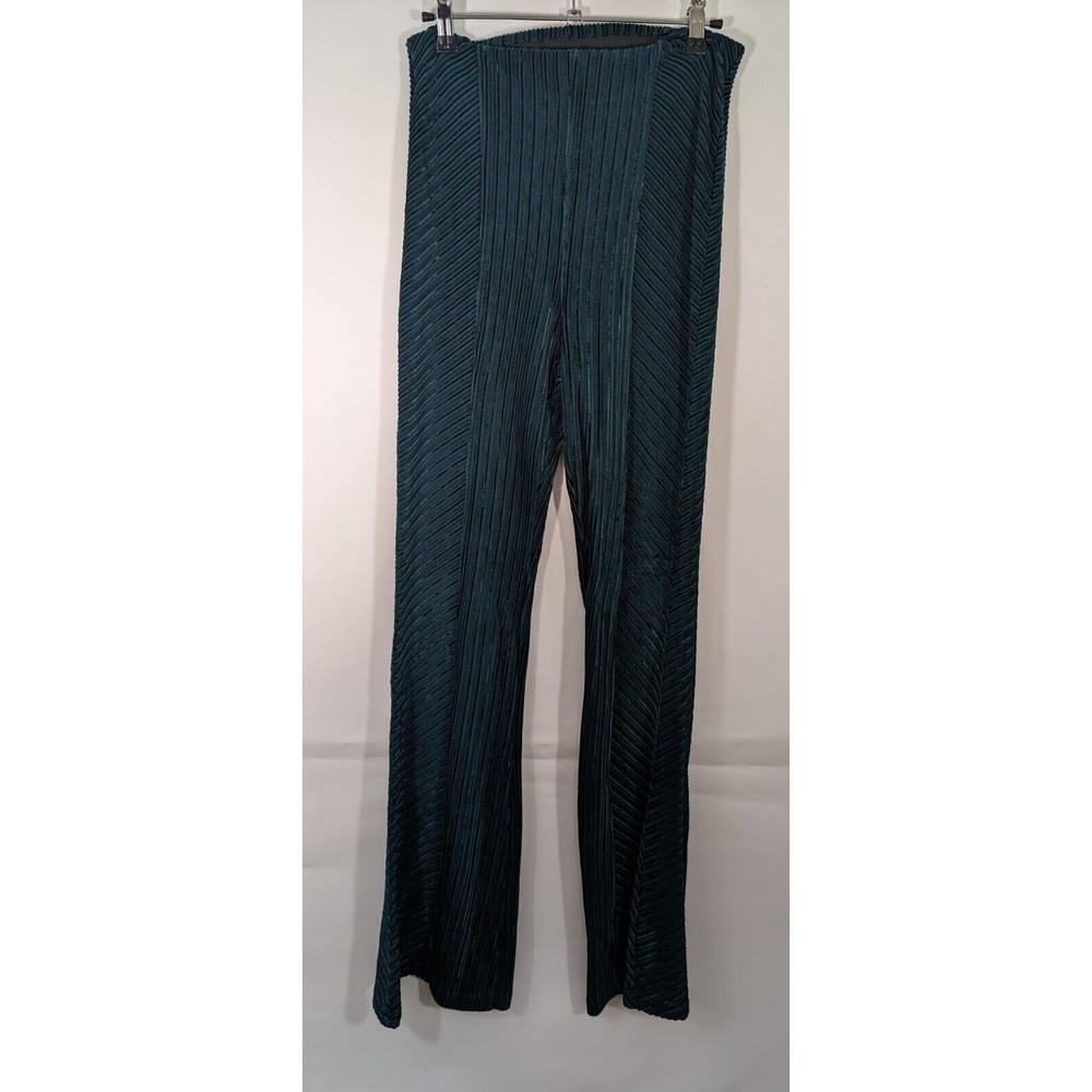 FREE PEOPLE Women Size Small  Green Corduroy Flared Pants